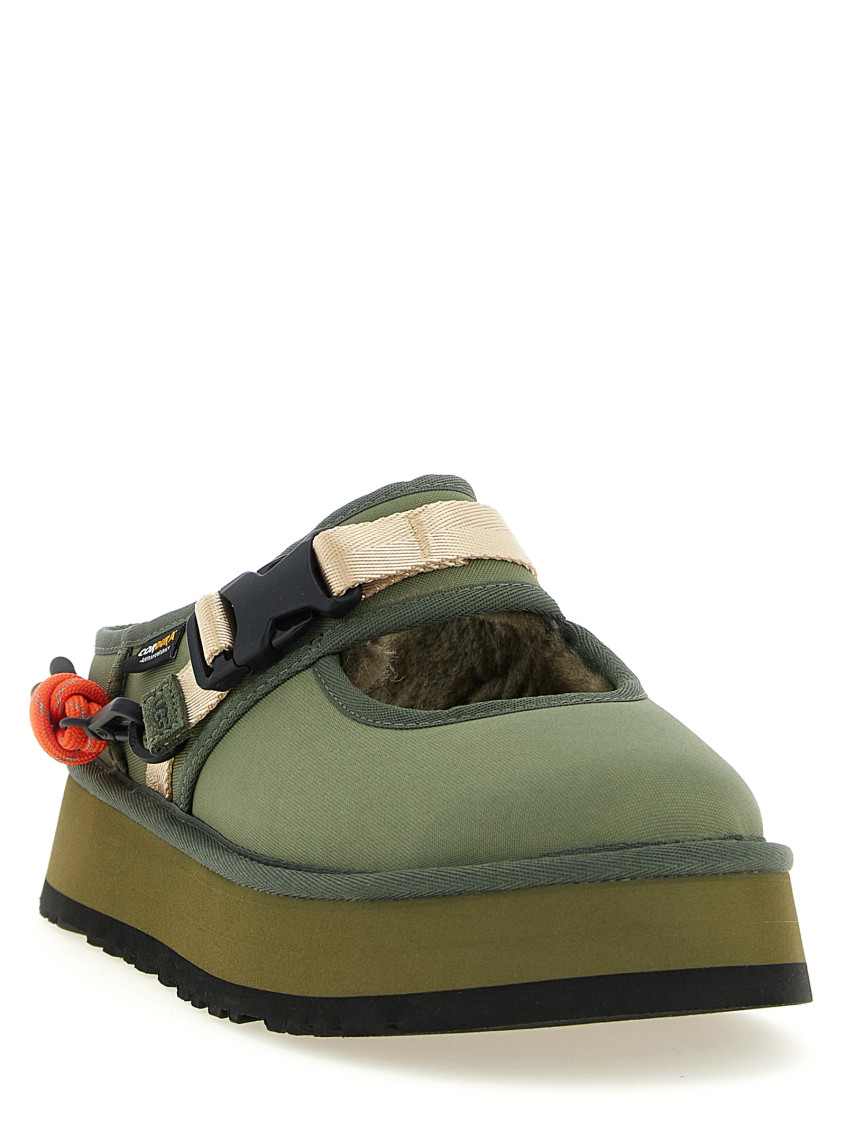 Green Solid Slippers