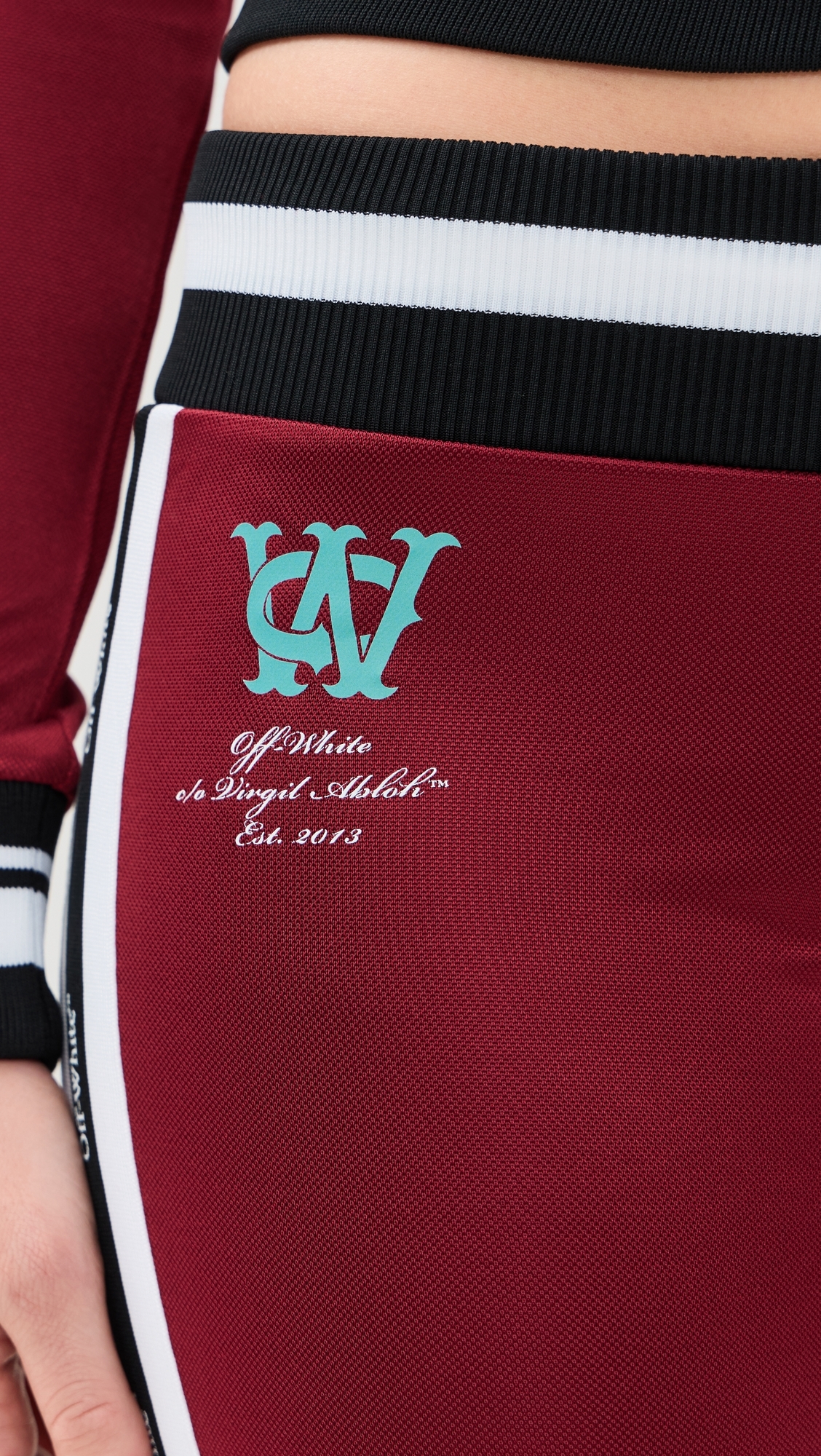 Track Serena Slim Pants Red Dahlia/Blue