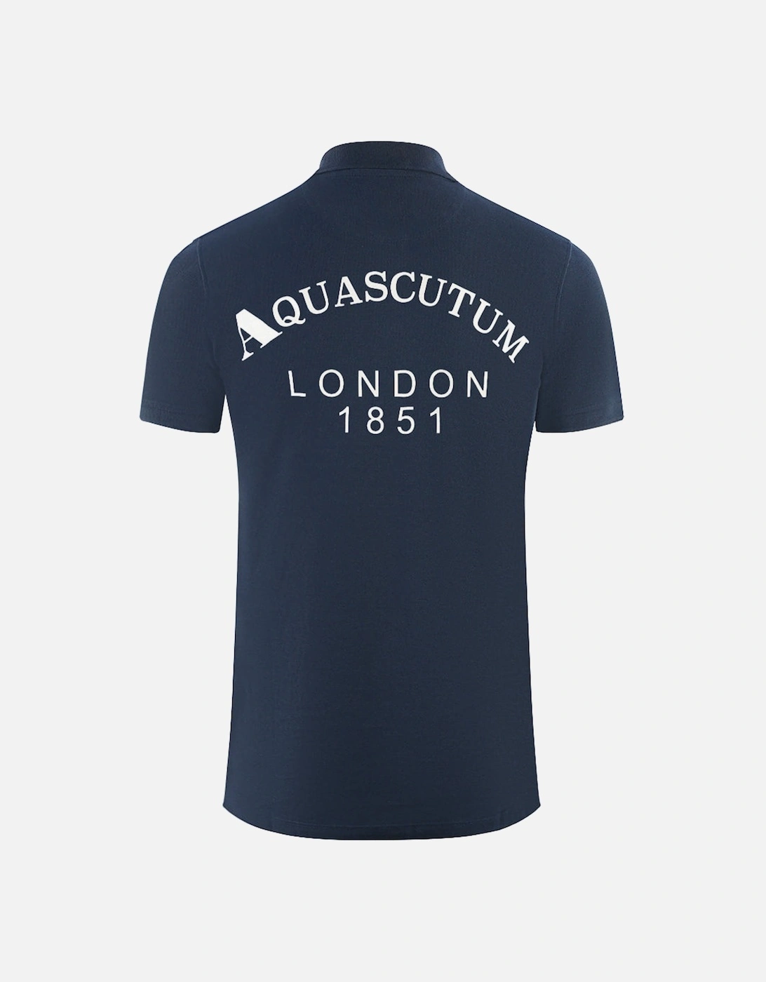 Men's Aquascutum London 1851 Navy Blue Polo Shirt