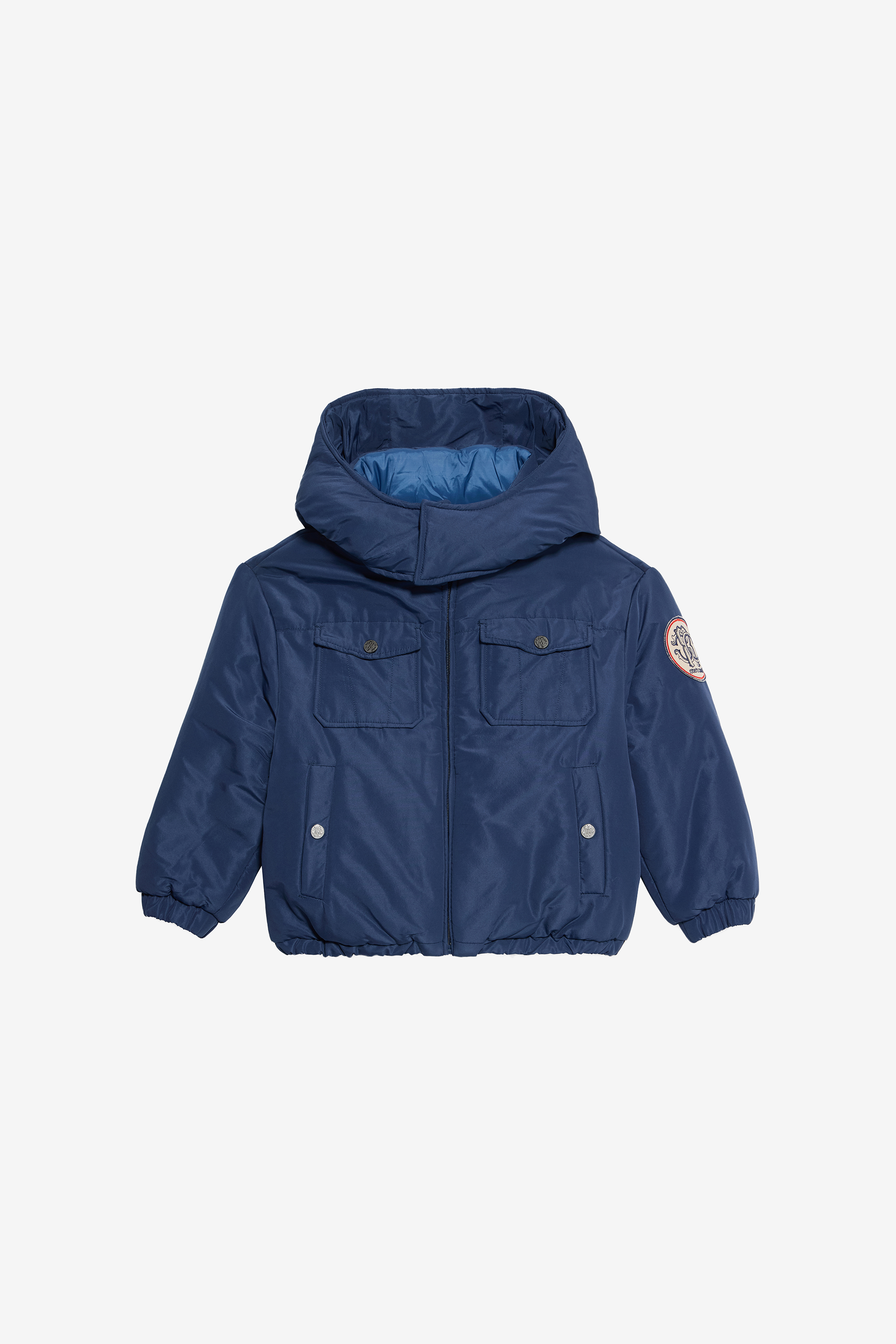 Blue Jacket With Rc Monogram Patch