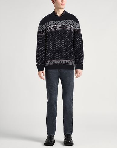 Man Sweater Navy Size XXL Wool