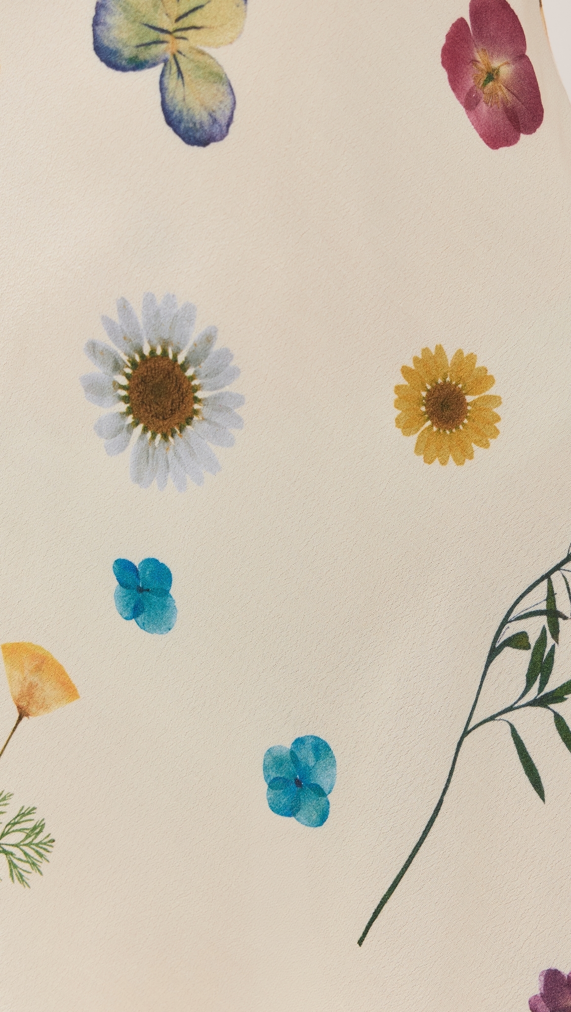 Love Language Bias Cut Mini Dress Floral