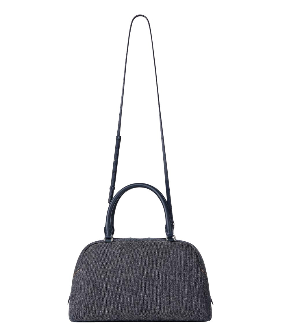 Dark Blue Denim Antigona East West Handbag