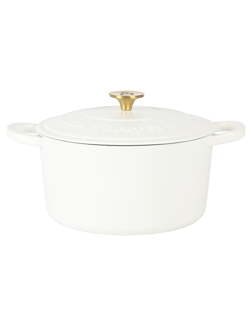 Artisan 7qt Round Enameled Cast Iron Dutch Oven