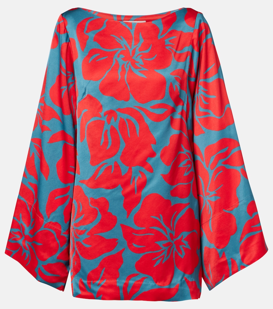 Charli printed satin top