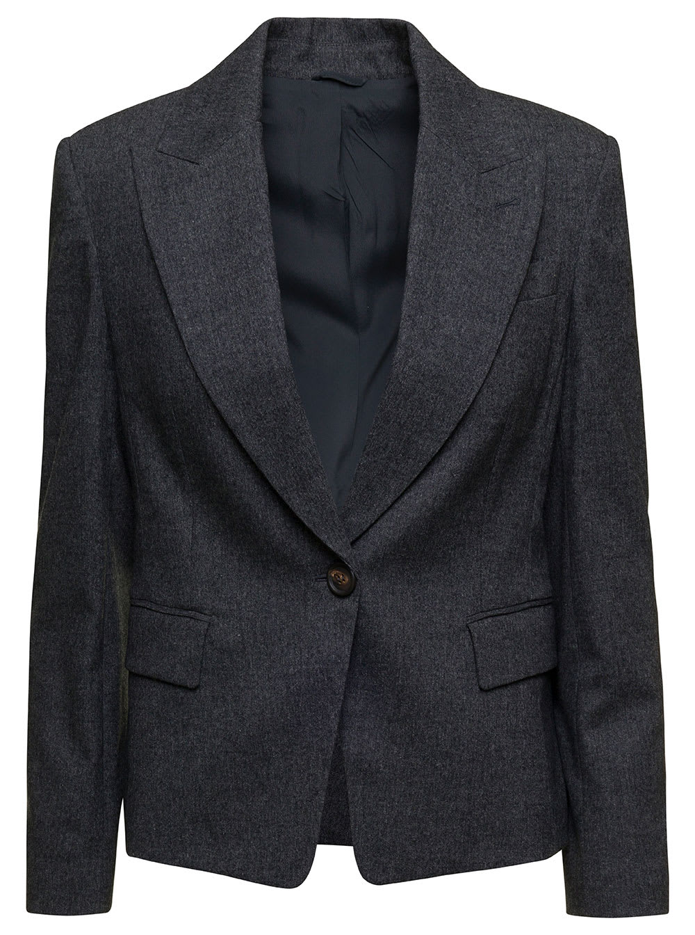 Single-breasted blazer - Grey