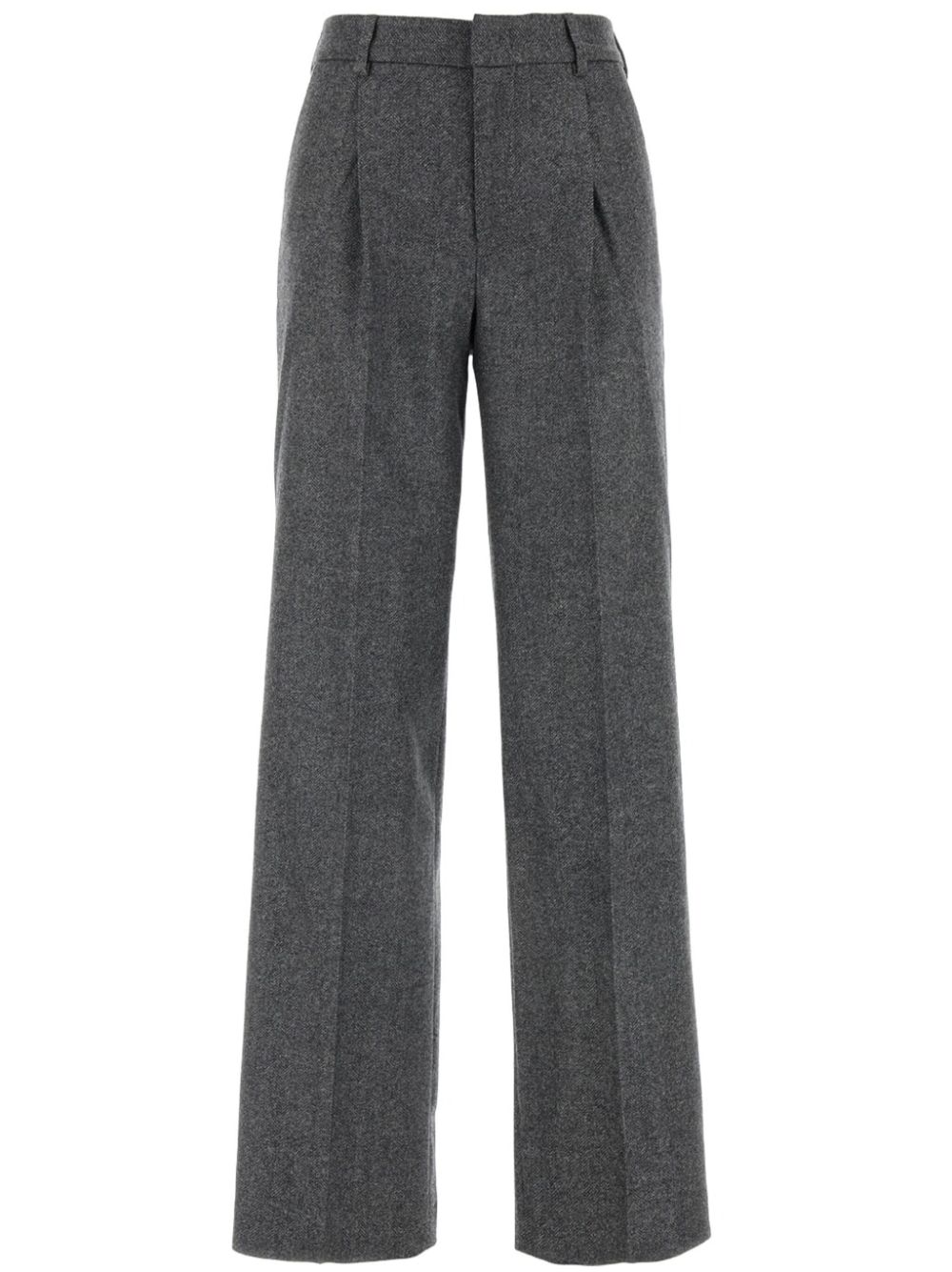 Lola pleat-detail tailored trousers - Grey