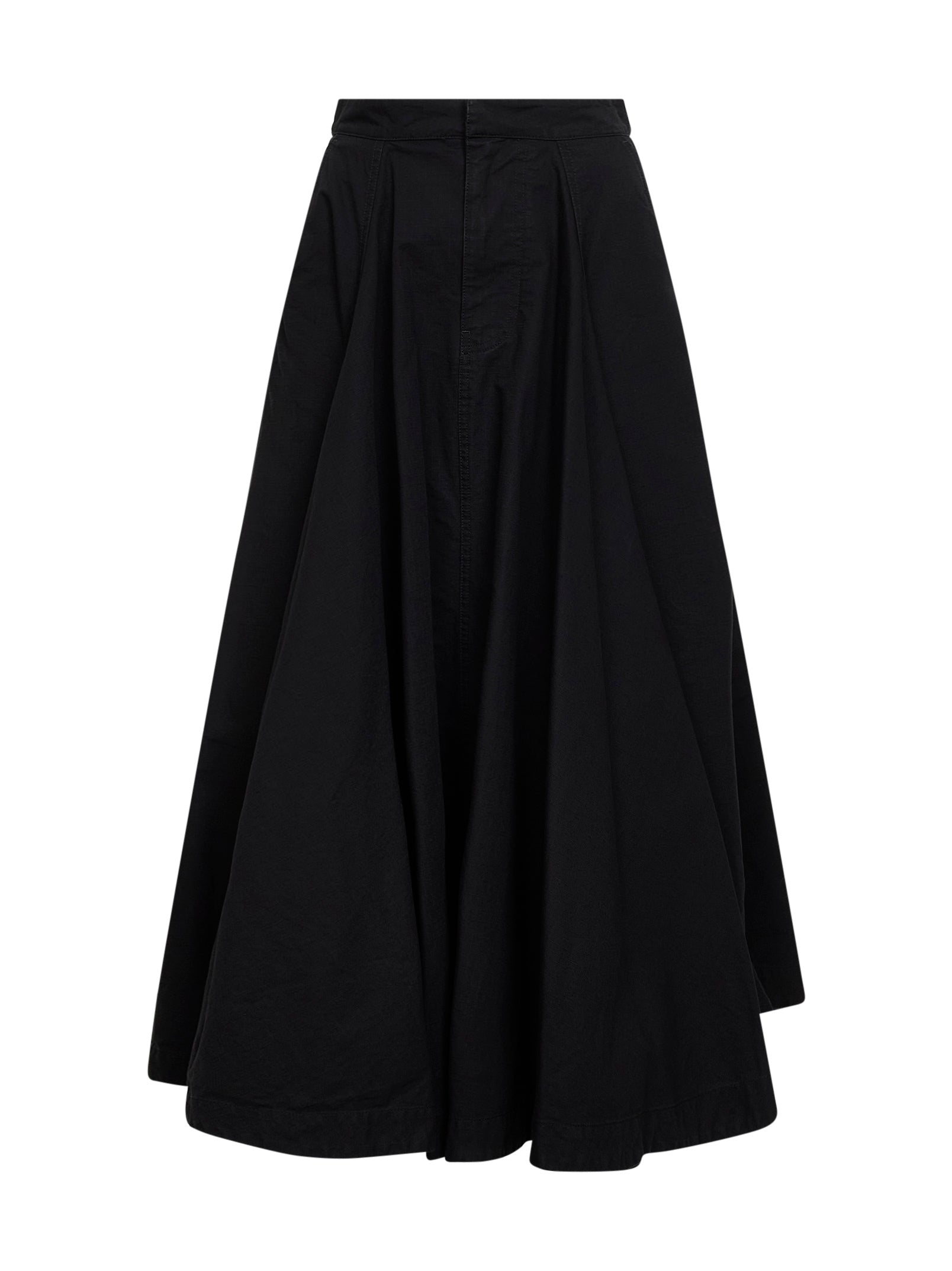Godet Maxi Skirt — Black