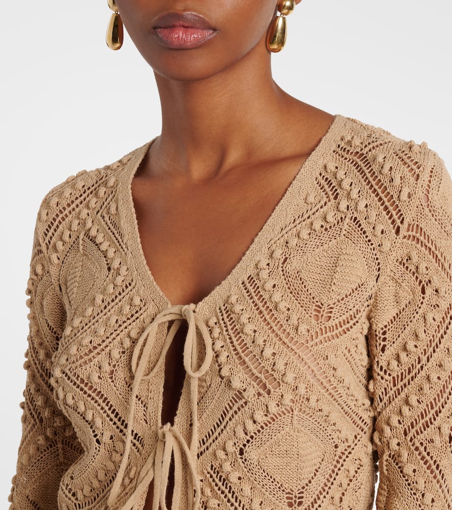 Crochet lace cardigan