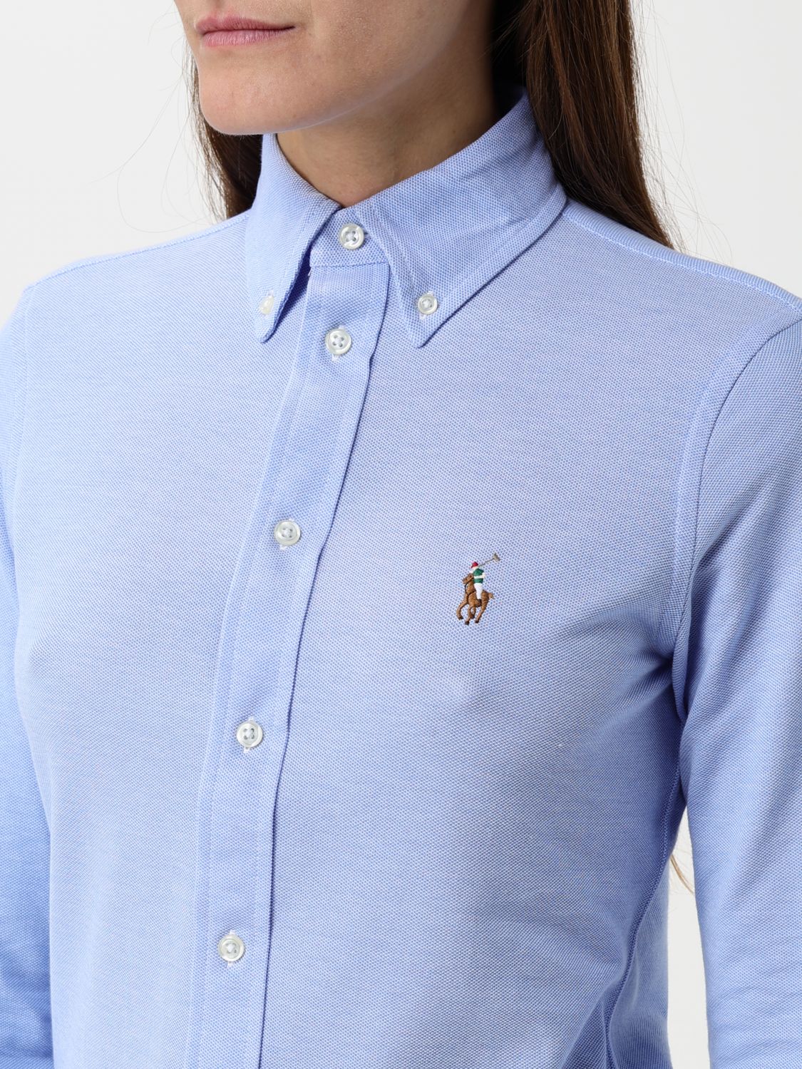 Shirt Woman color Gnawed Blue