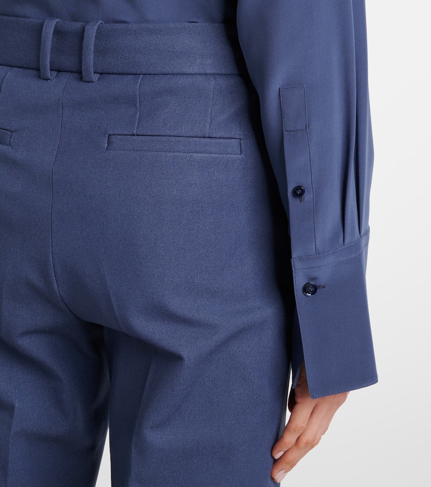 Coleman gabardine wide-leg pants