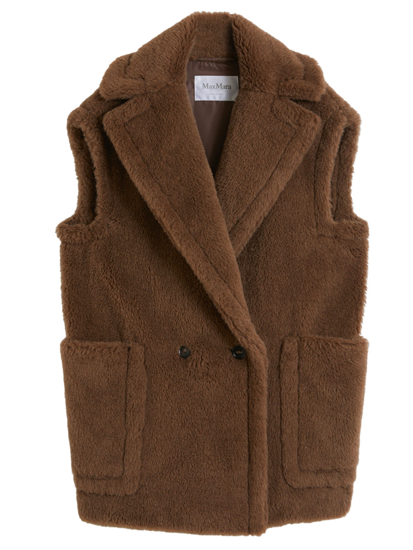 Teddy Vest In Alpaca And Wool