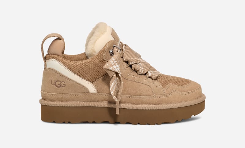 ® Women's Lowmel Canvas/Suede/Recycled Materials Sneakers in Sand