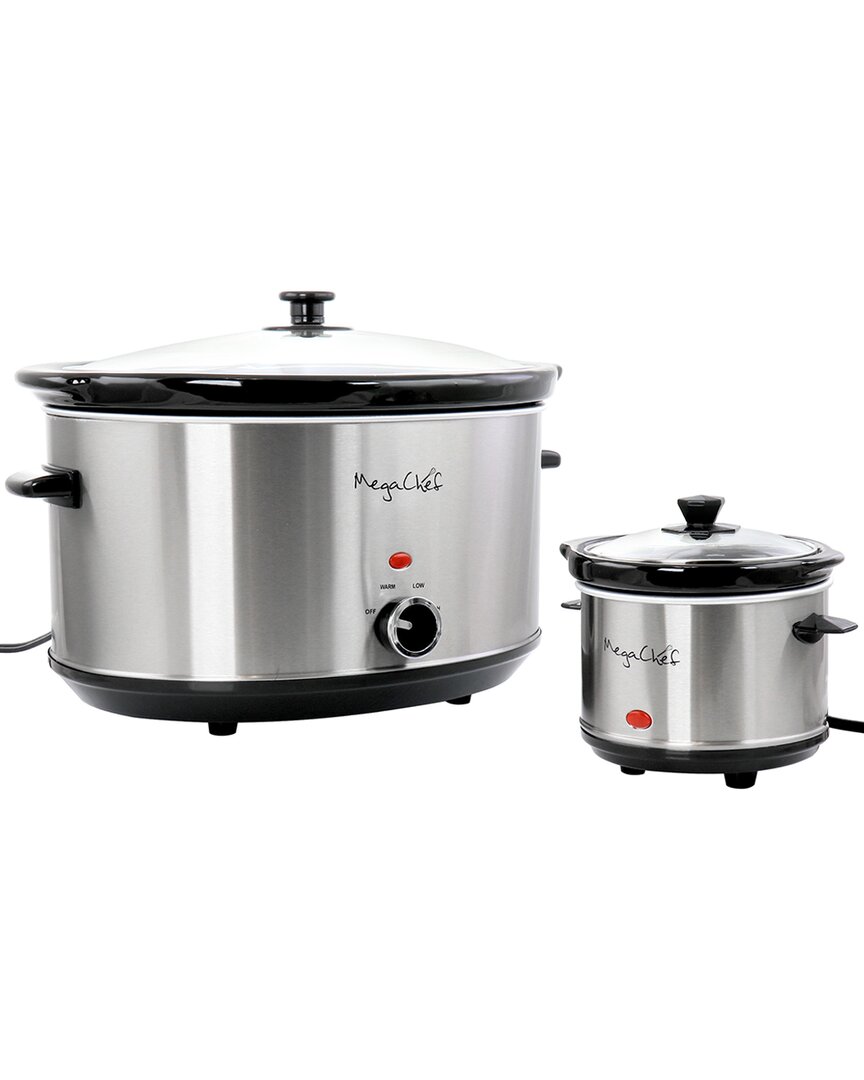 8Qt Slow Cooker with Bonus Mini 0.6Qt Warmer