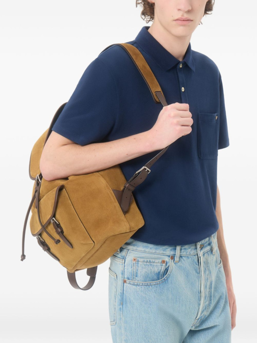 Valentino Garavani - vlogo gold cotton piqué polo shirt