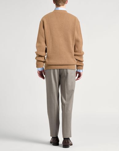 Man Cardigan Camel Size L Wool, Cashmere