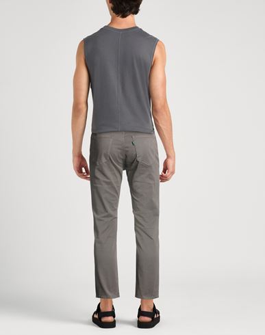 Man Pants Grey Size 33 Cotton, Elastane