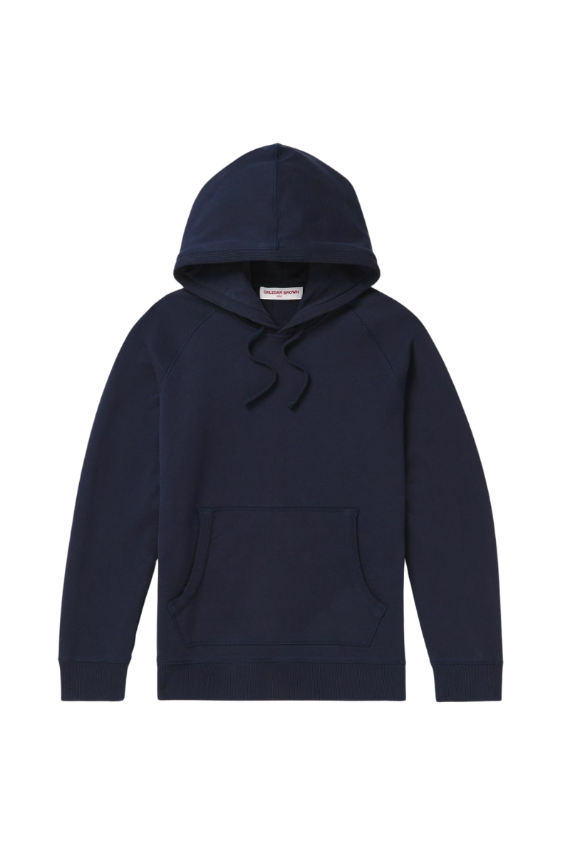 Cotton Hoodie — Navy