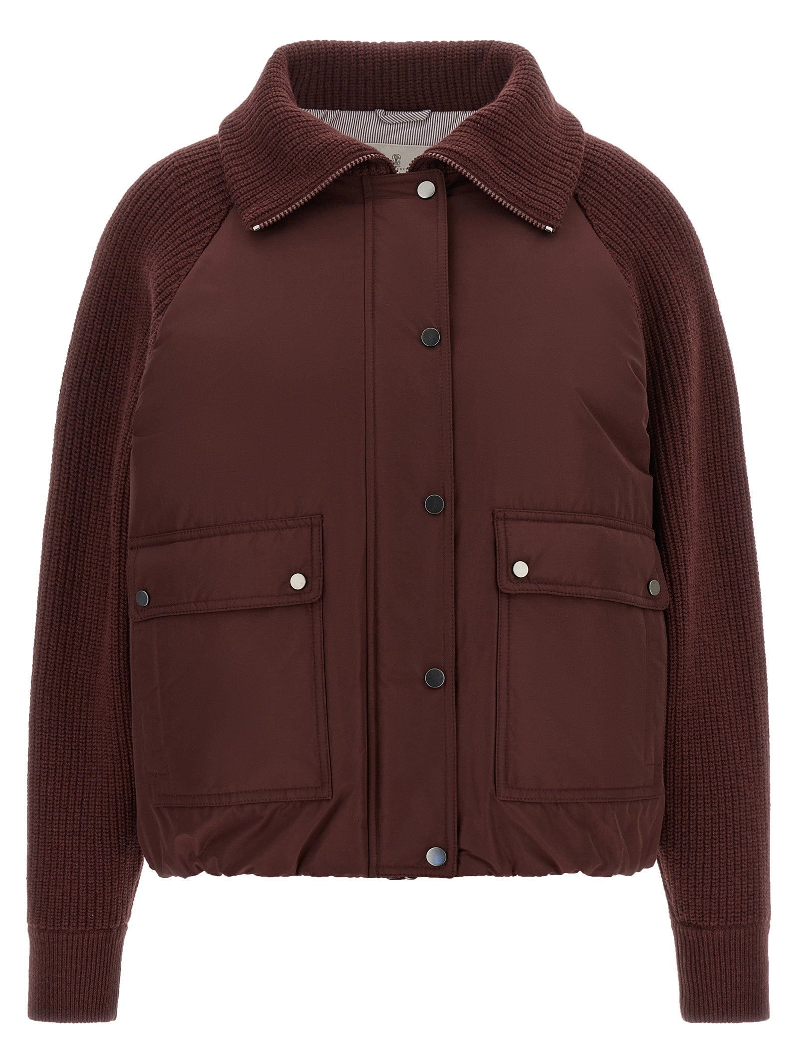 Down Jacket — Burgundy