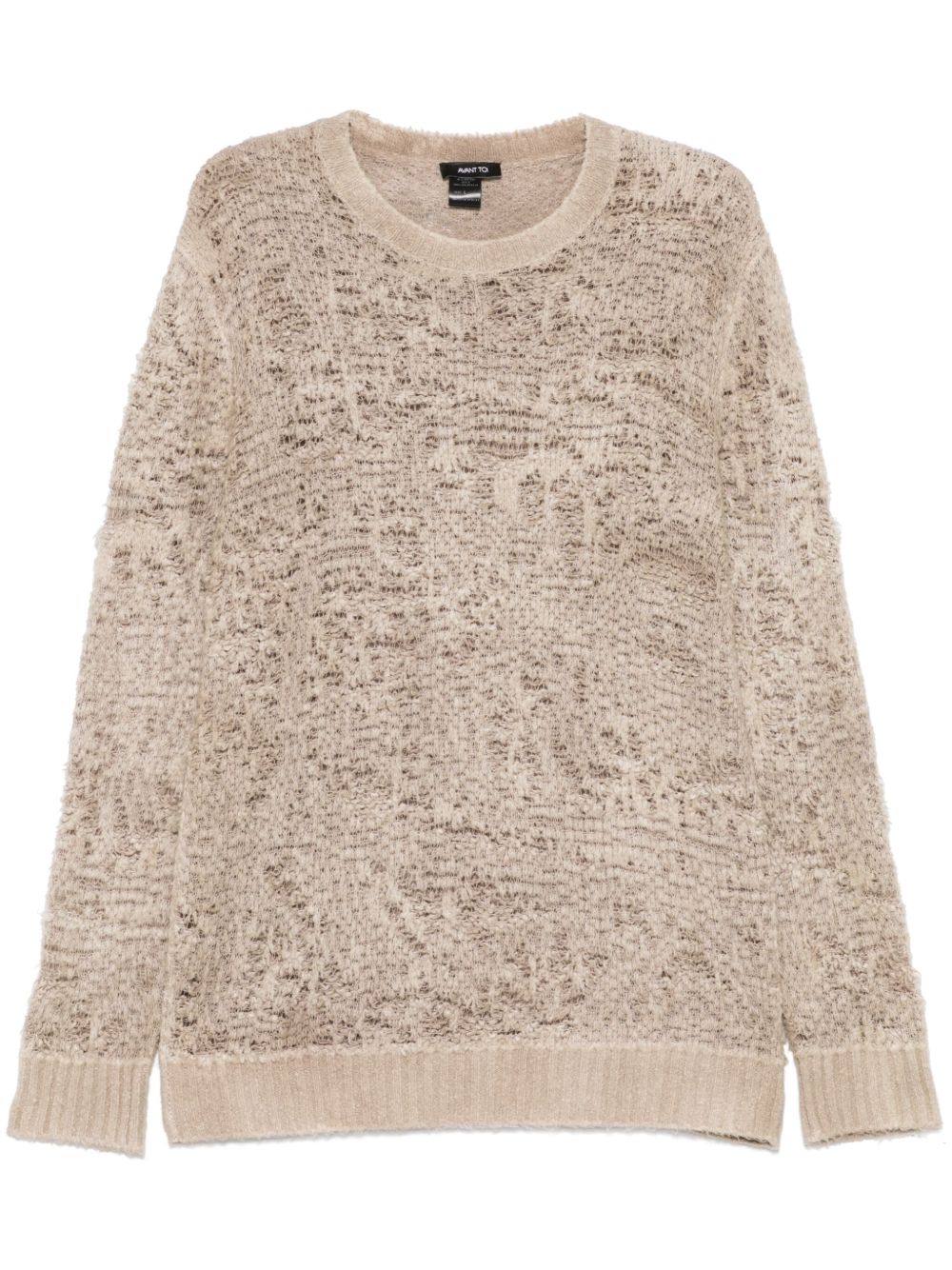 Avant Toi 남성 jacquard sweater - Neutrals 225SU3520BOTVH