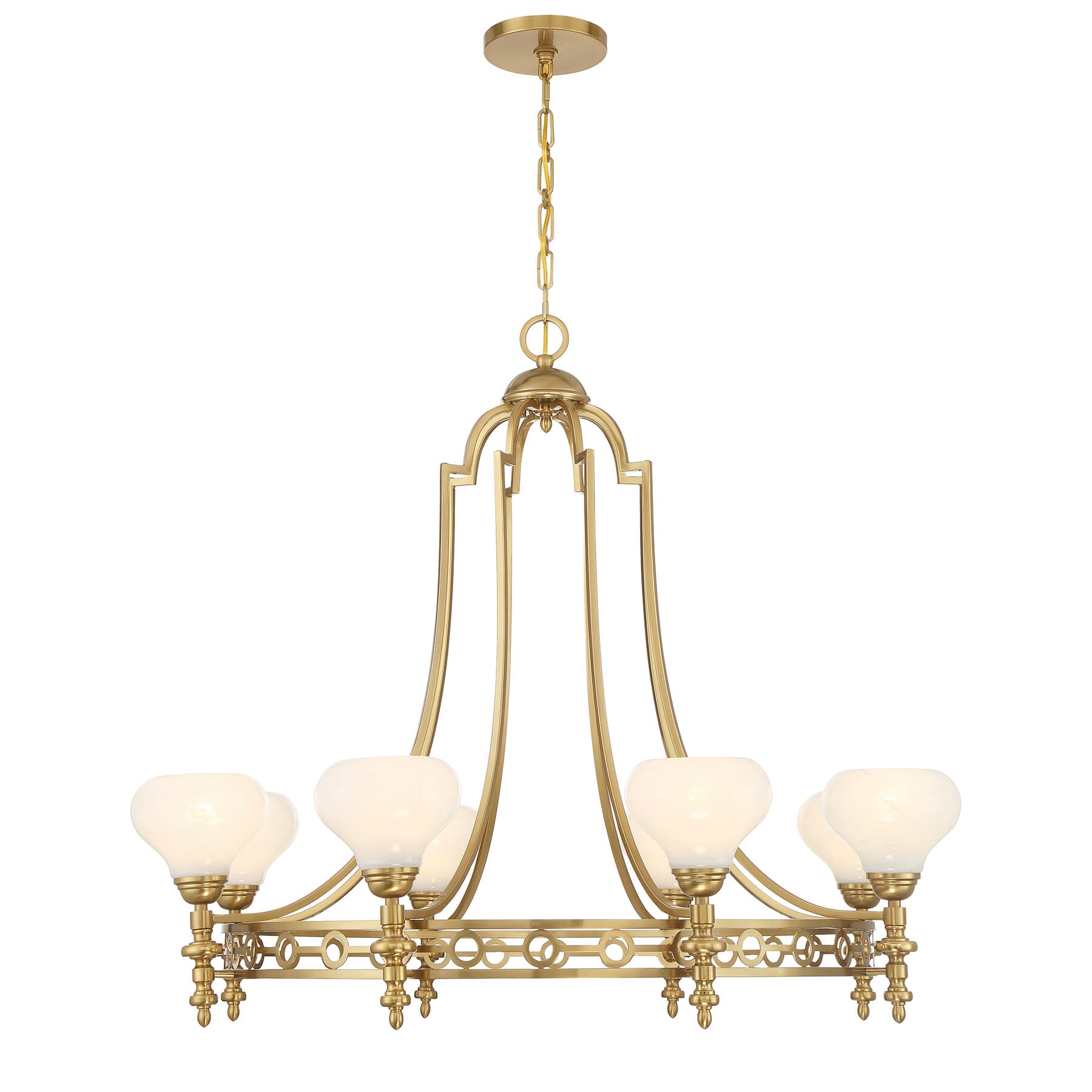 Allston 8-Light Chandelier in Warm Bra
