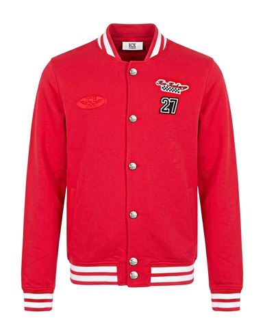Man Sweatshirt Red Size M Cotton