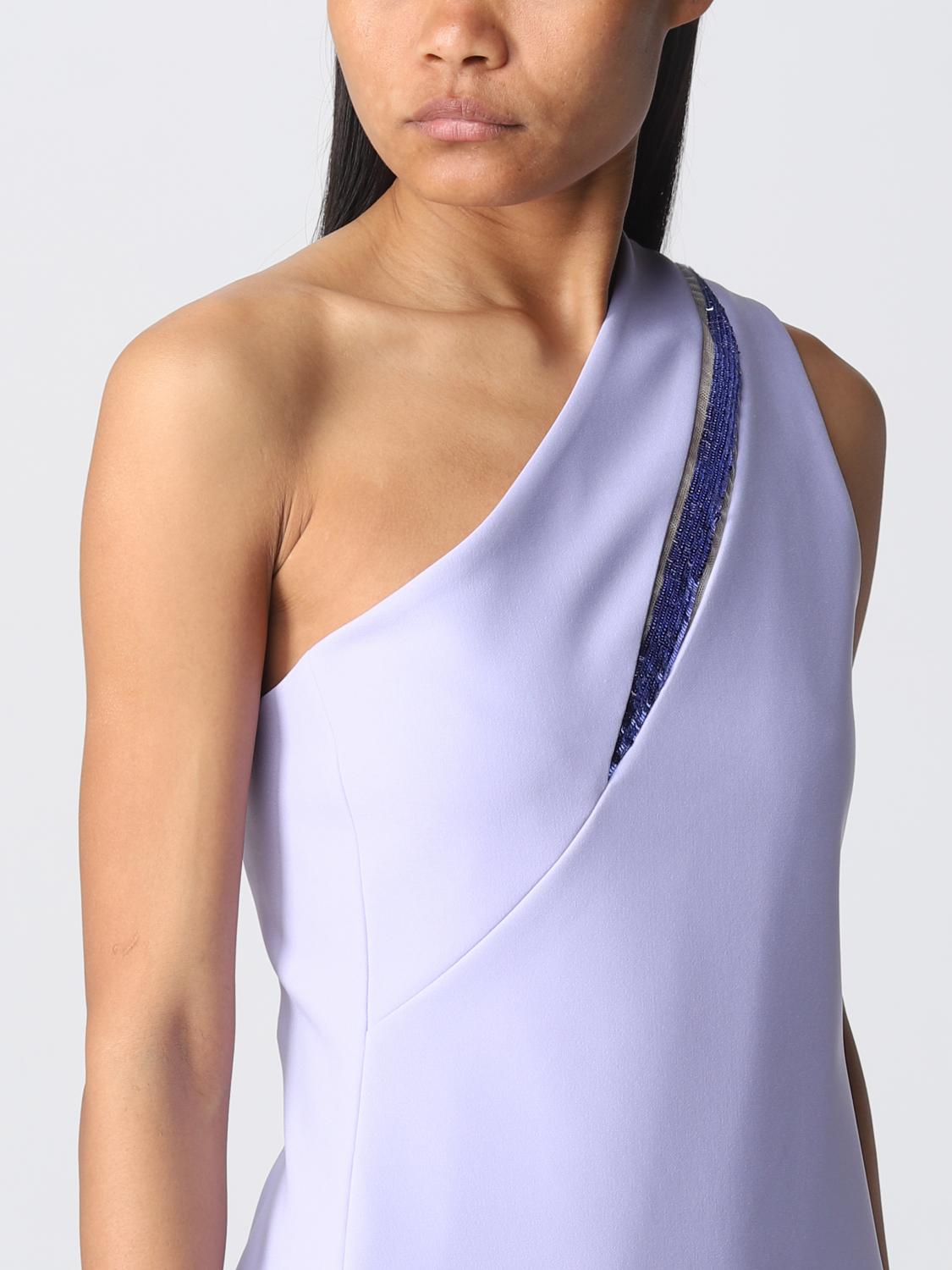 Sequin-embellished mini dress - Purple