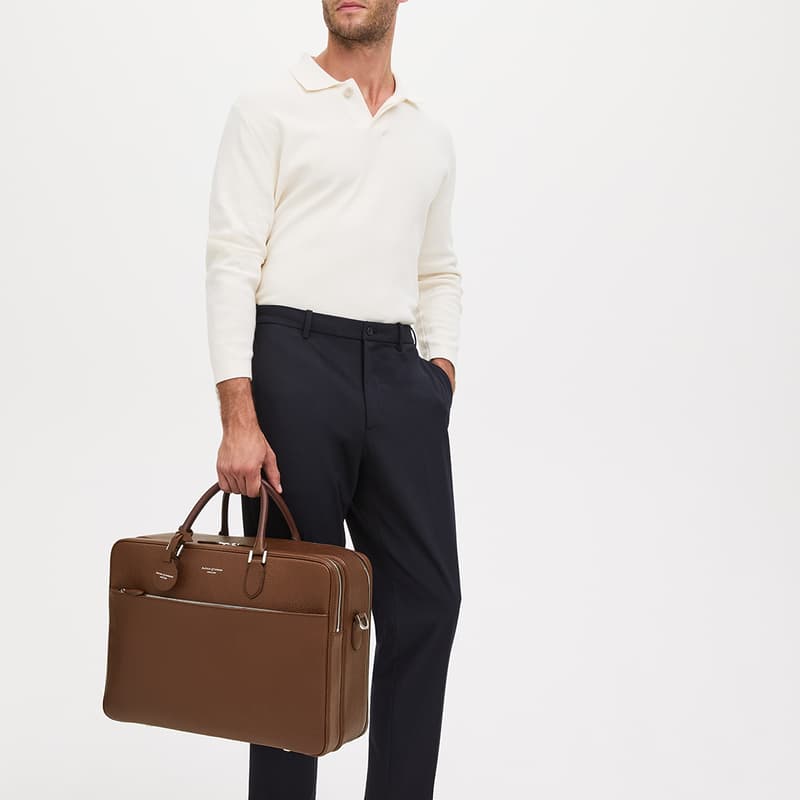 48 Hour Mount Street Travel Bag in Tobacco Pebble