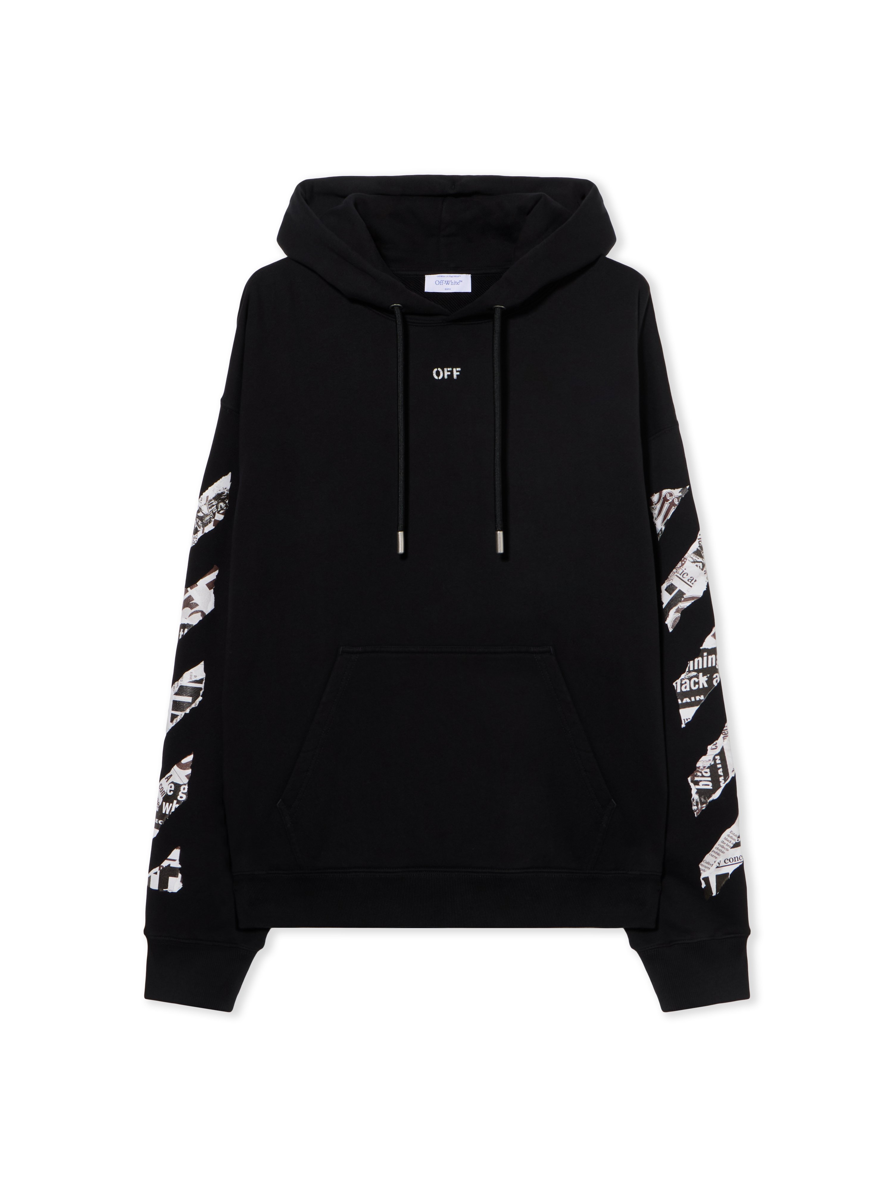 Newspaper Arrow Skate Hoodie - Male Sweatshirts Black