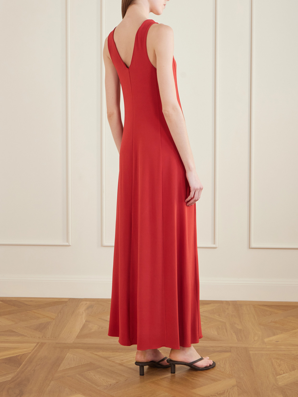 Jersey Maxi Dress - Red
