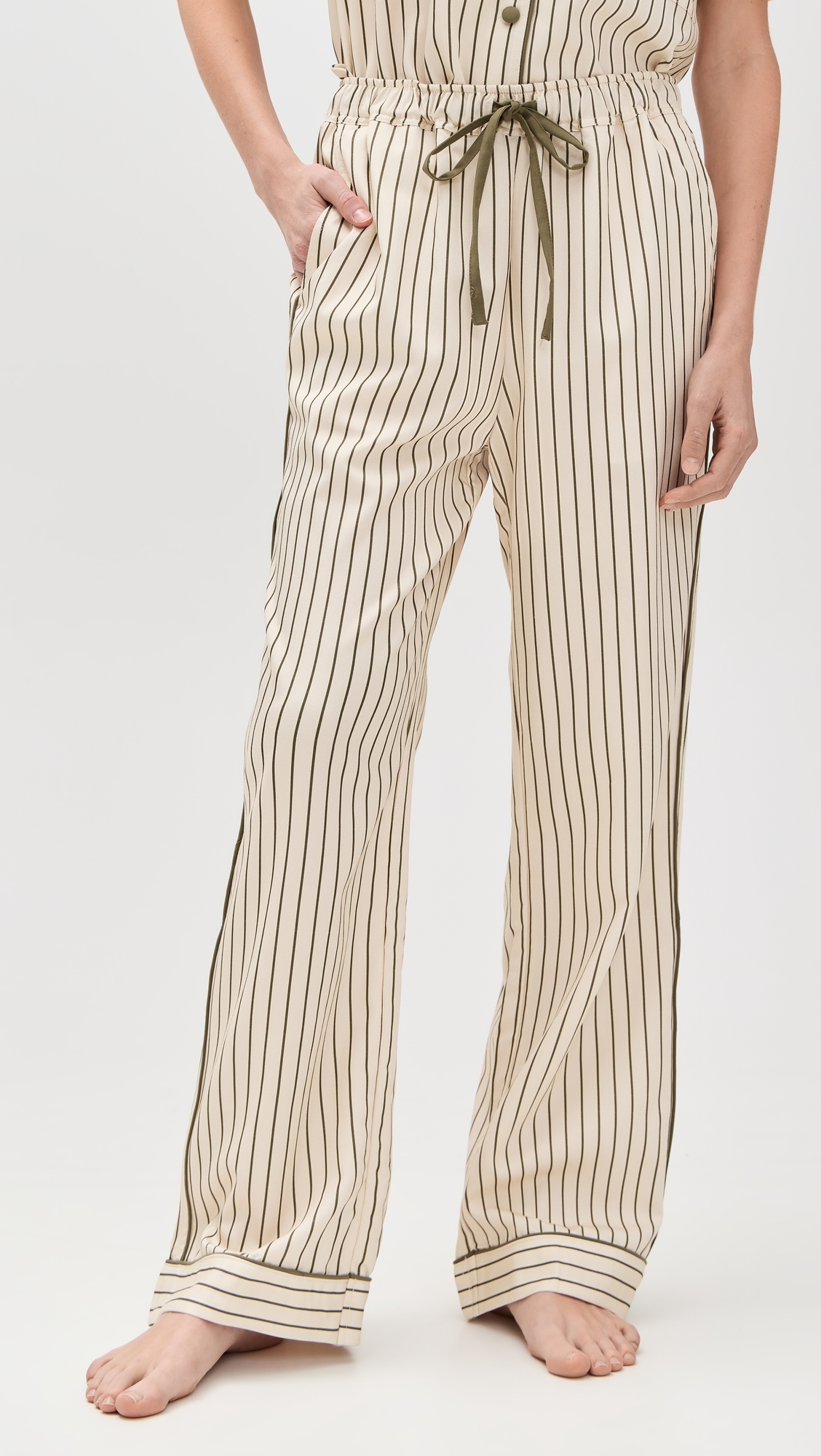 Sleep Pants Matcha Stripe