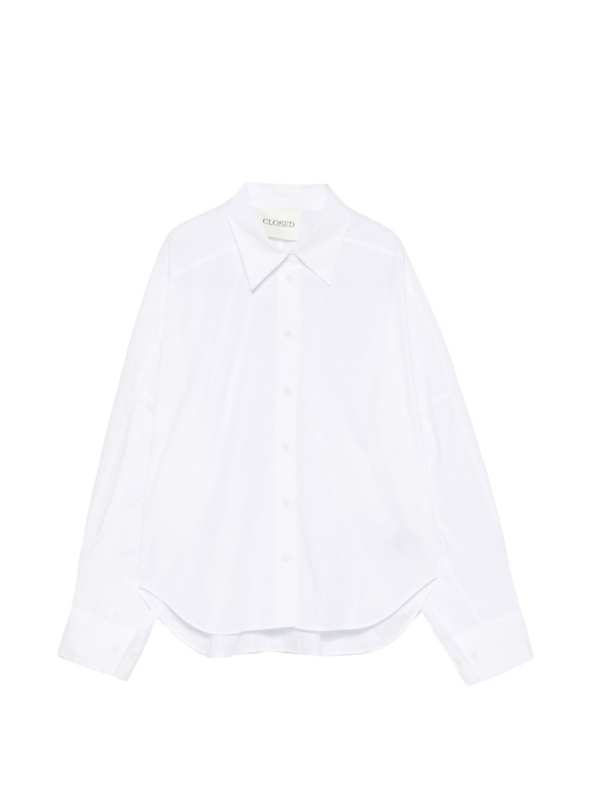 White Relaxed Solid Shirt