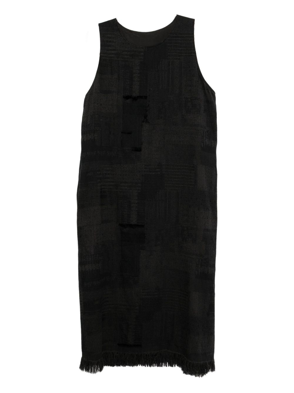 Twill sleeveless dress - Grey