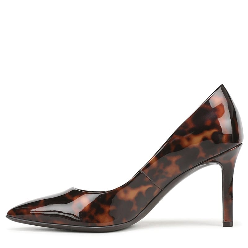 Women's Anna Pump Shoes (Tortoise Brown Faux Leather)