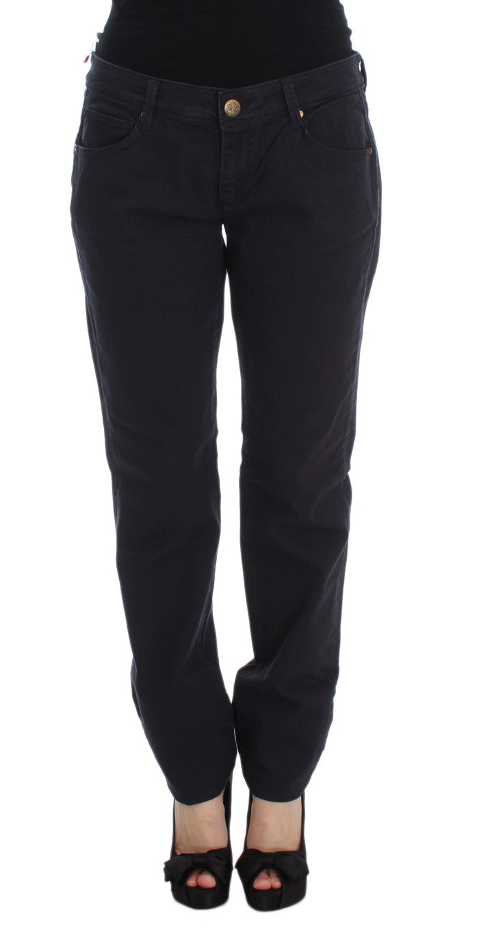 Cotton Blend Jeans — Black