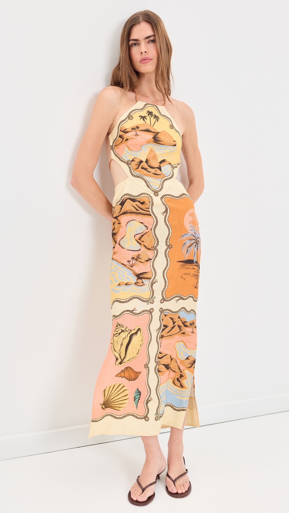 Souvenir Mixed Scarf Maxi Dress Rio Souvenir Mixed Scarf Multi