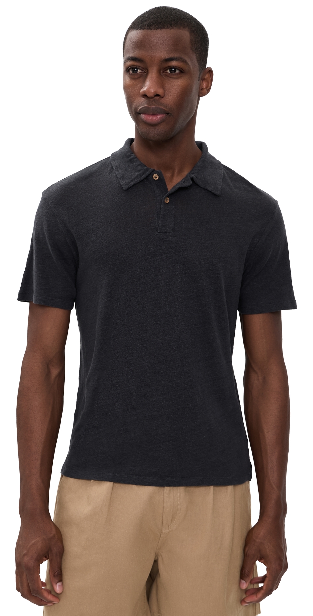 Linen Knit Polo Night