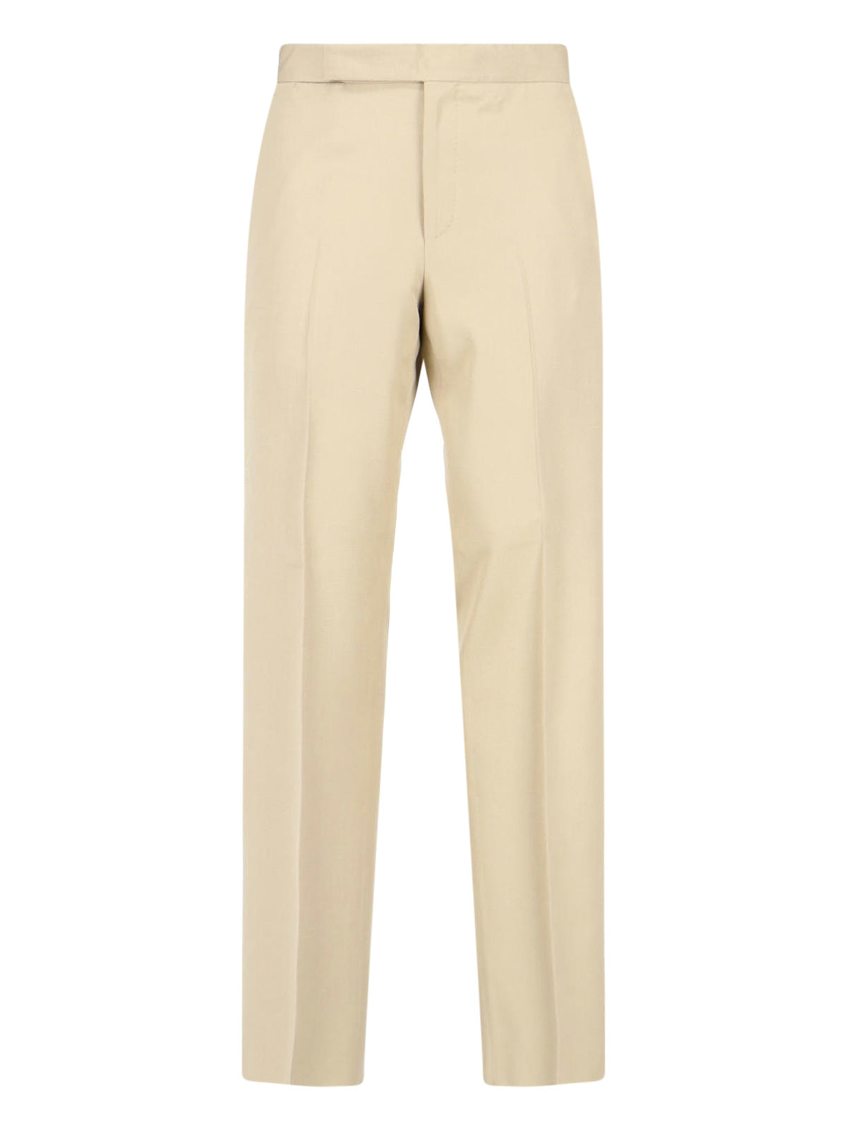 Lightweight Tailored Trousers in Viscose-Silk Blend
