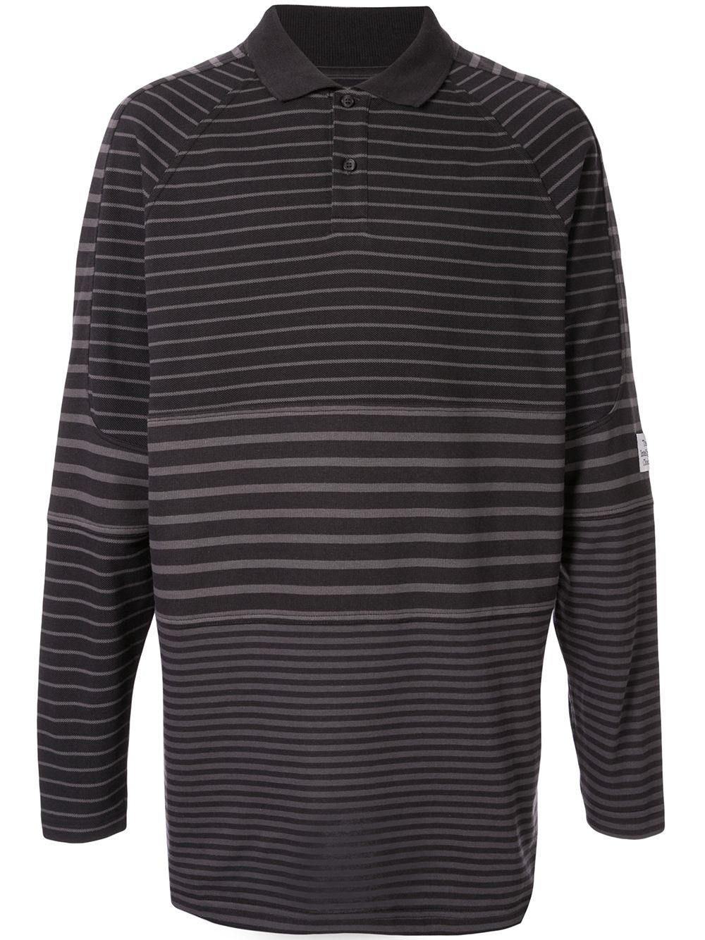 Panelled polo shirt - Grey
