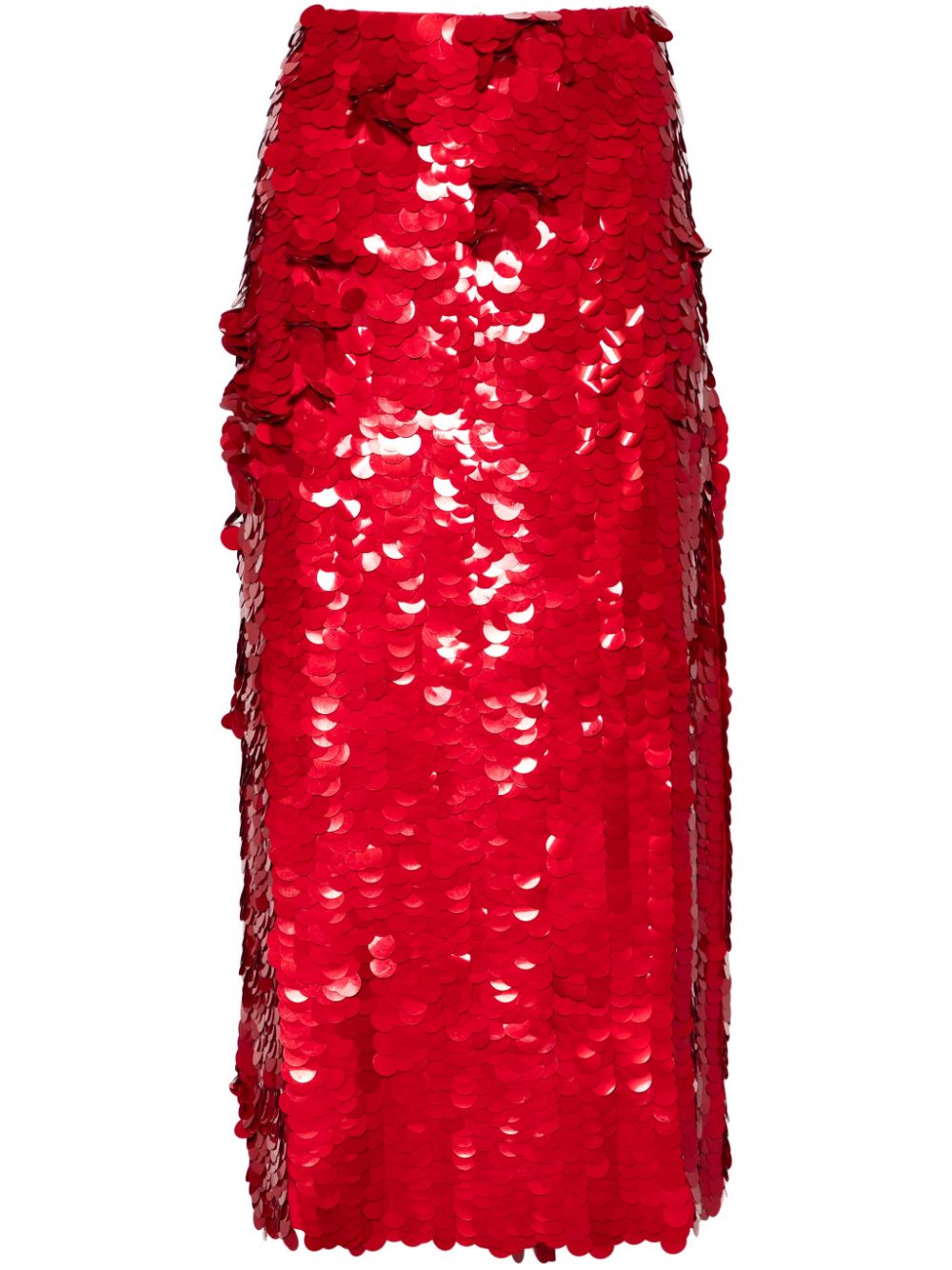 Sequined midi skirt - Black
