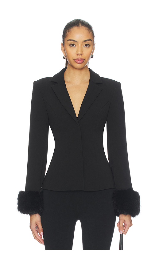 MAJORELLE Daphne Jacket in Black. XL. Also in S, XXS, XS