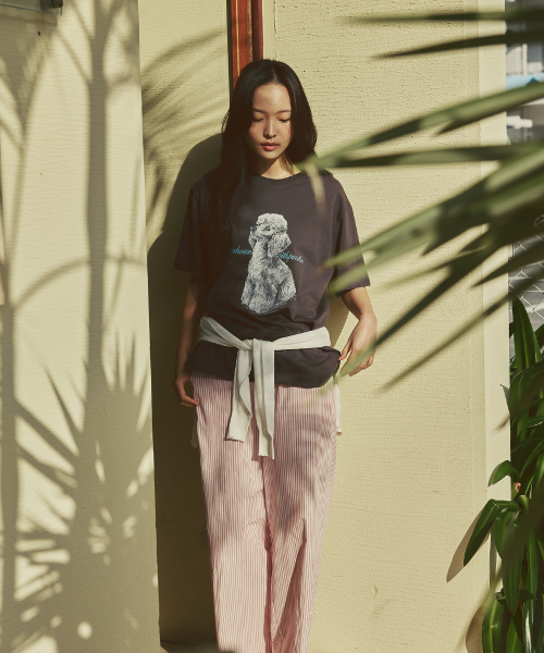 OVERSIZED POODLE GRAPHIC TEE V2