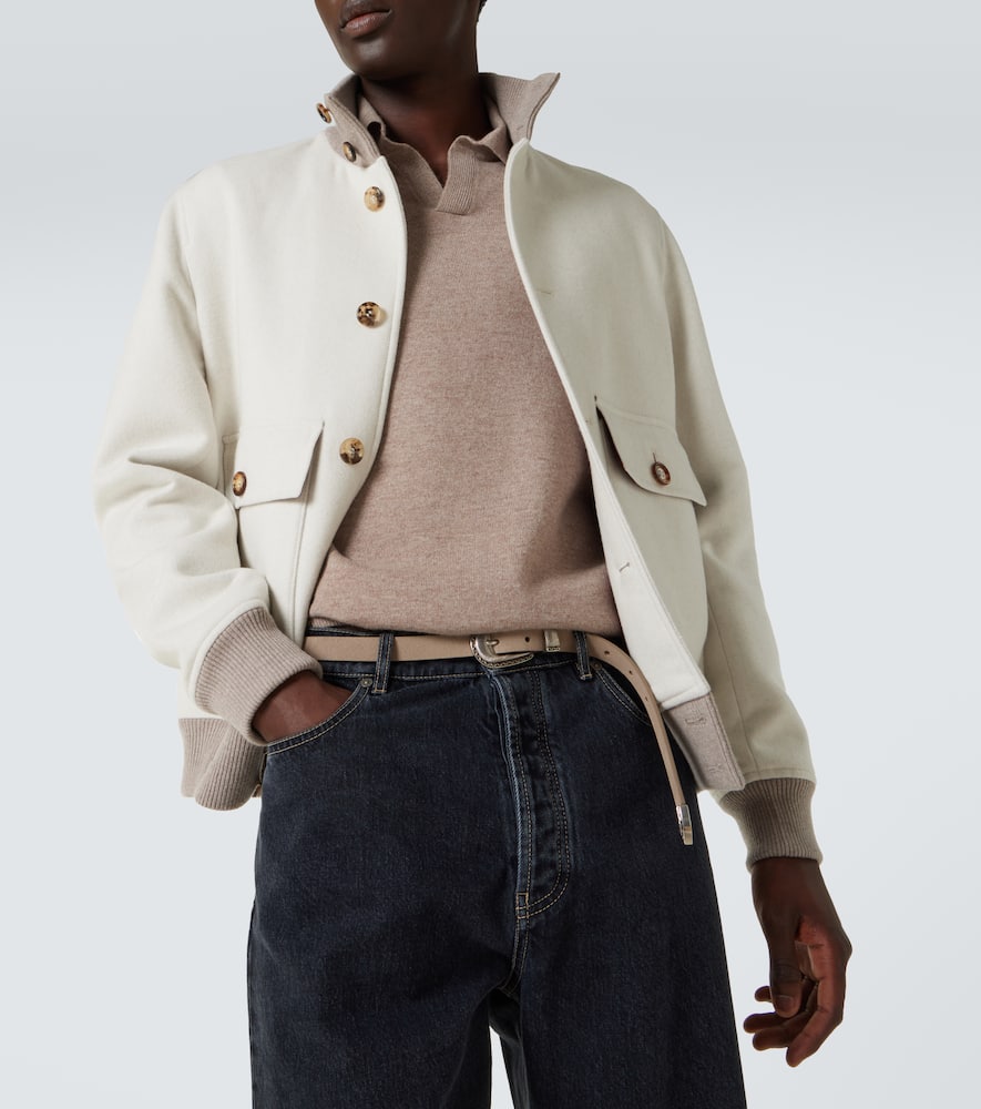 Cashmere polo sweater
