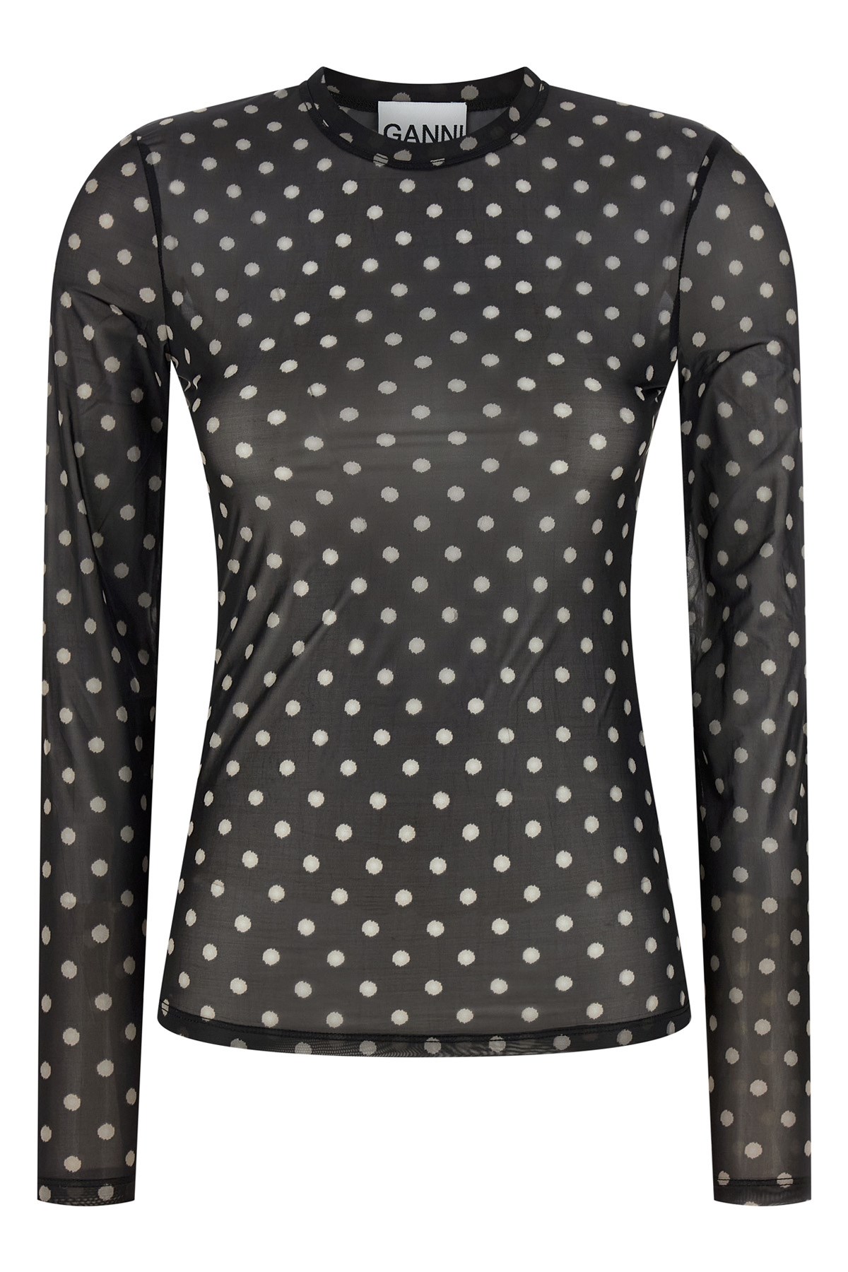 'Printed Sheer' Sweater