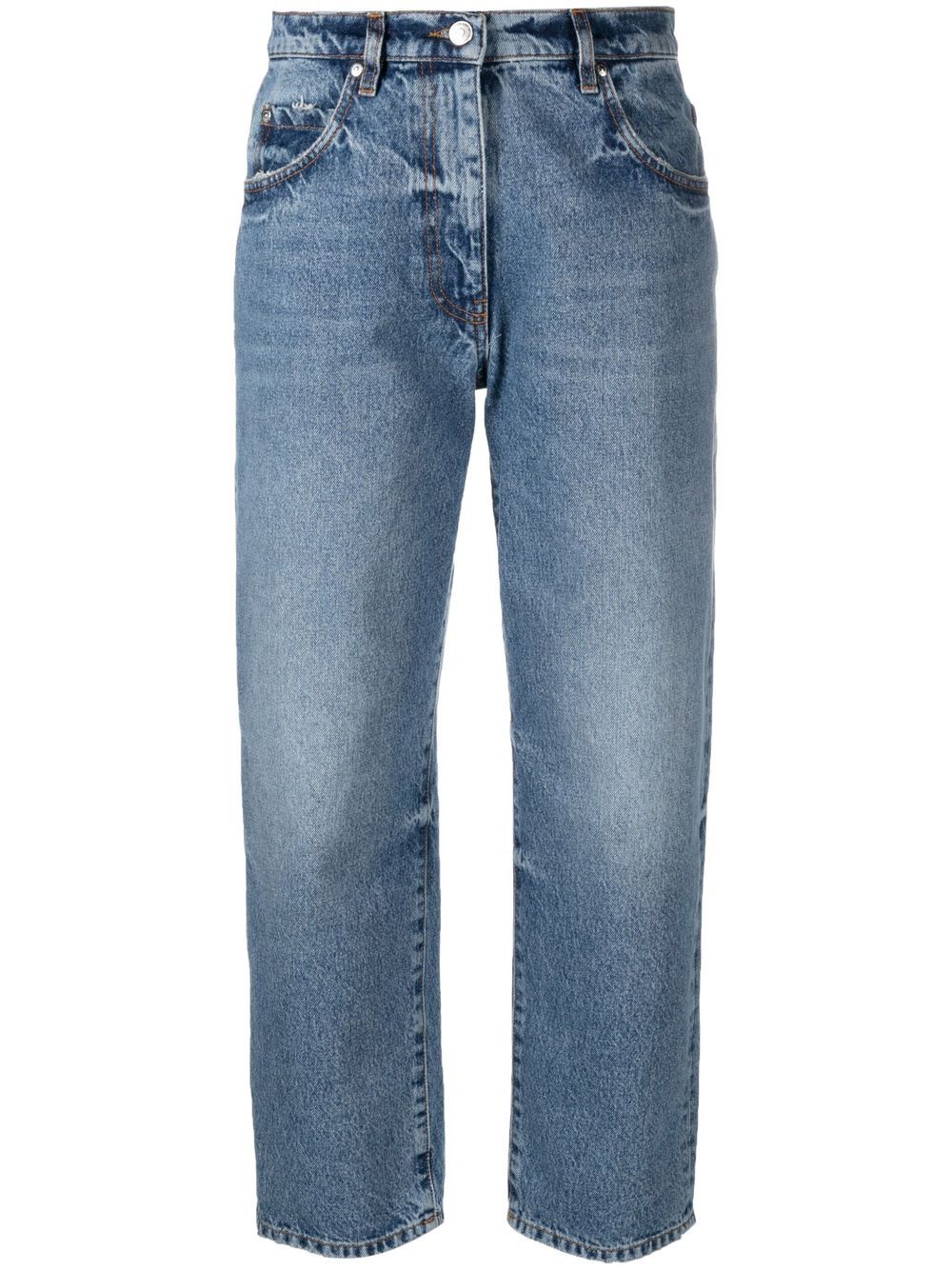 Straight-leg denim jeans - Blue