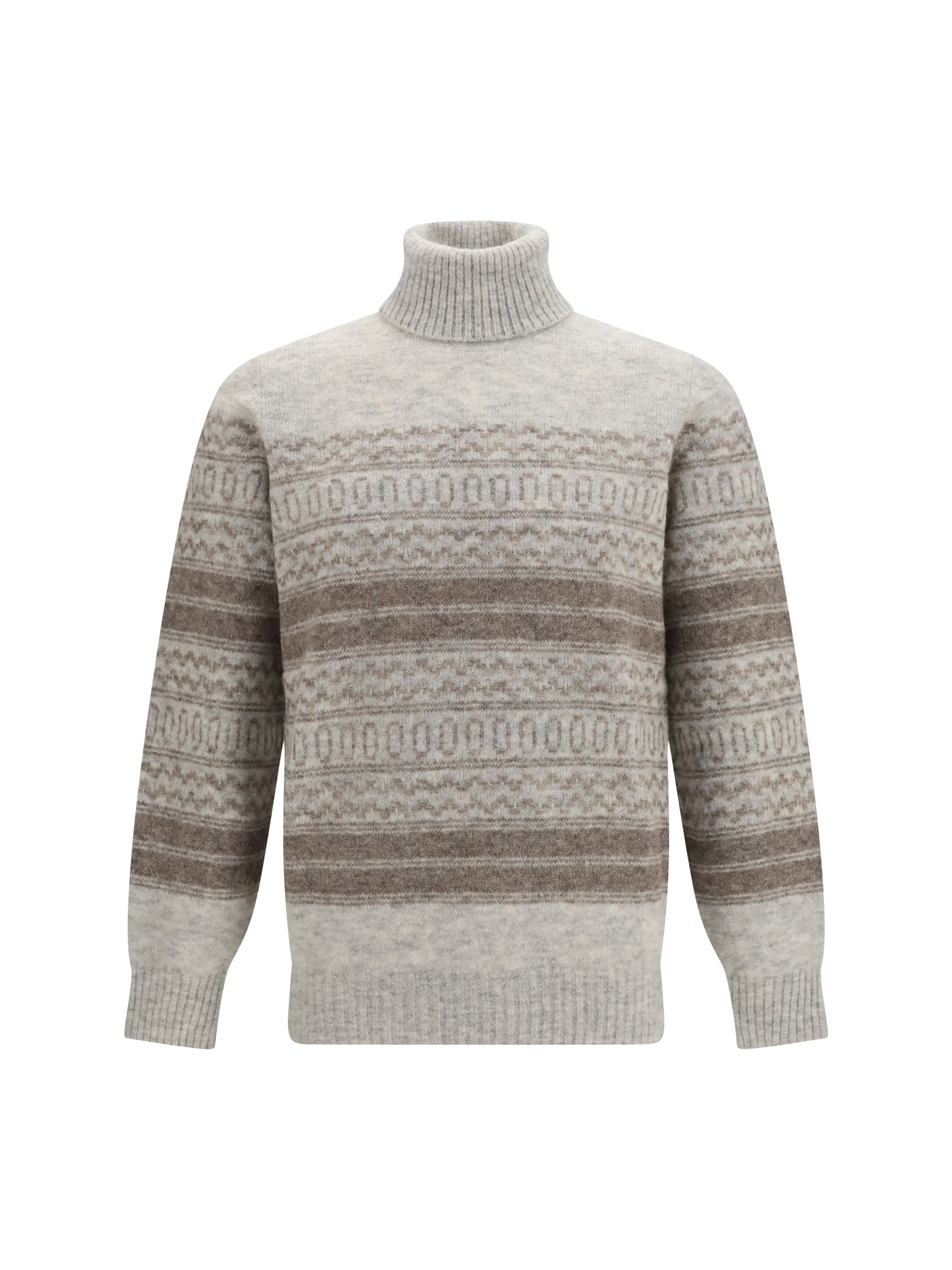 Fair Isle Sweater — Gray