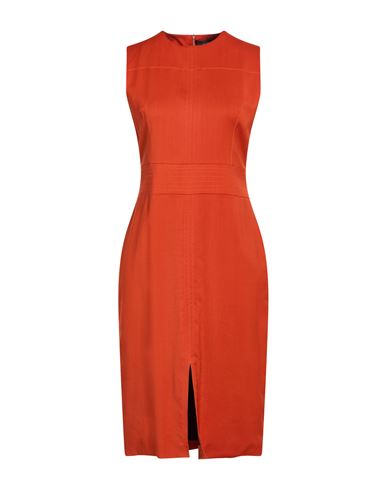 Woman Midi dress Rust Size 4 Cashmere