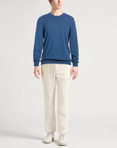 Man Sweater Slate blue Size 46 Cashmere