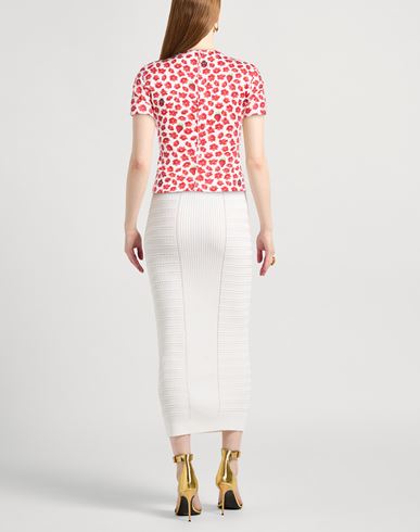 Woman Top Red Size 2 Silk, Elastane