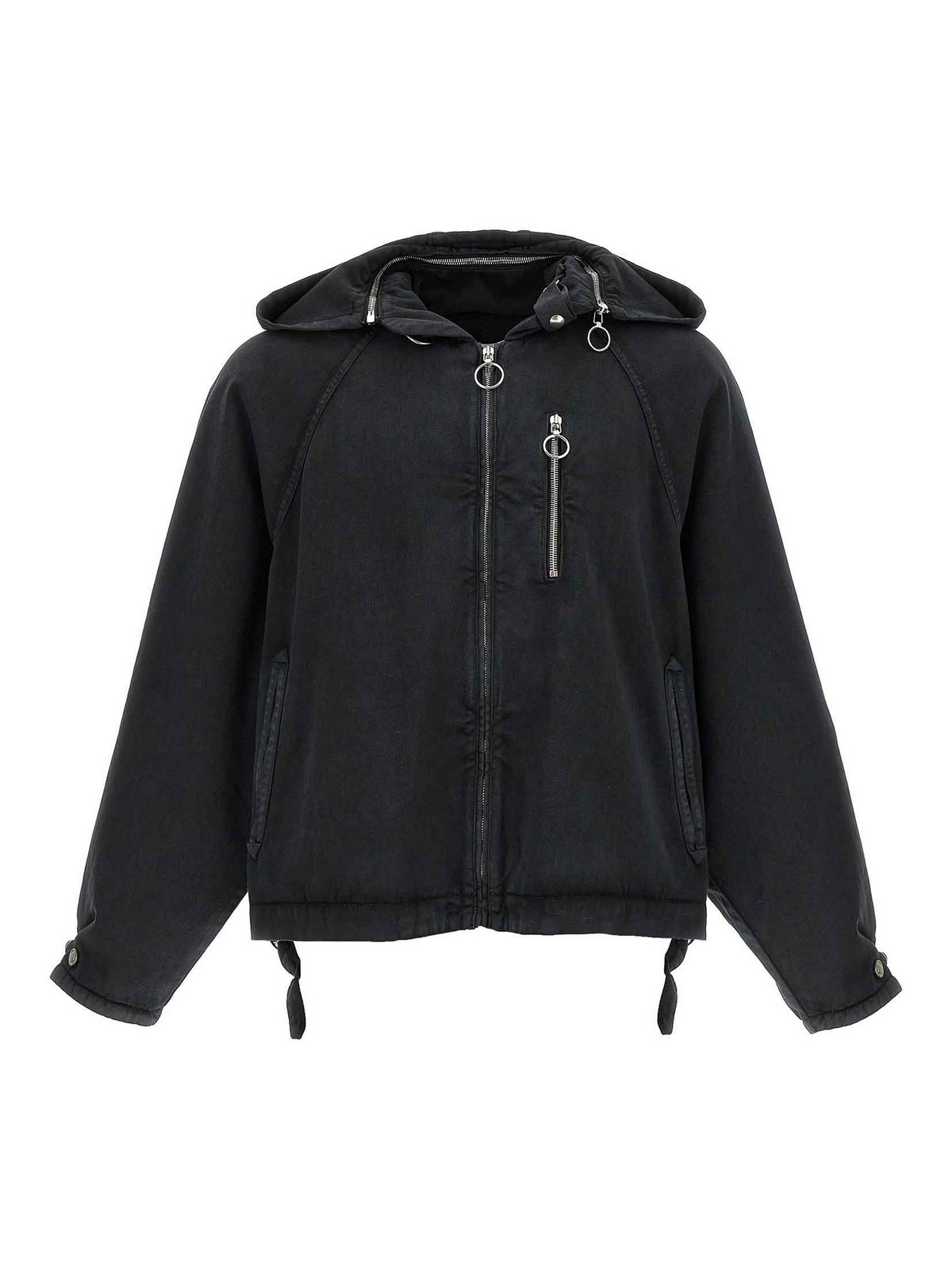 Namacheko - midia hooded coat adjustable cuffs snap